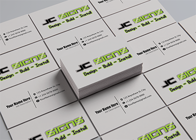 JC Signs Business Cards